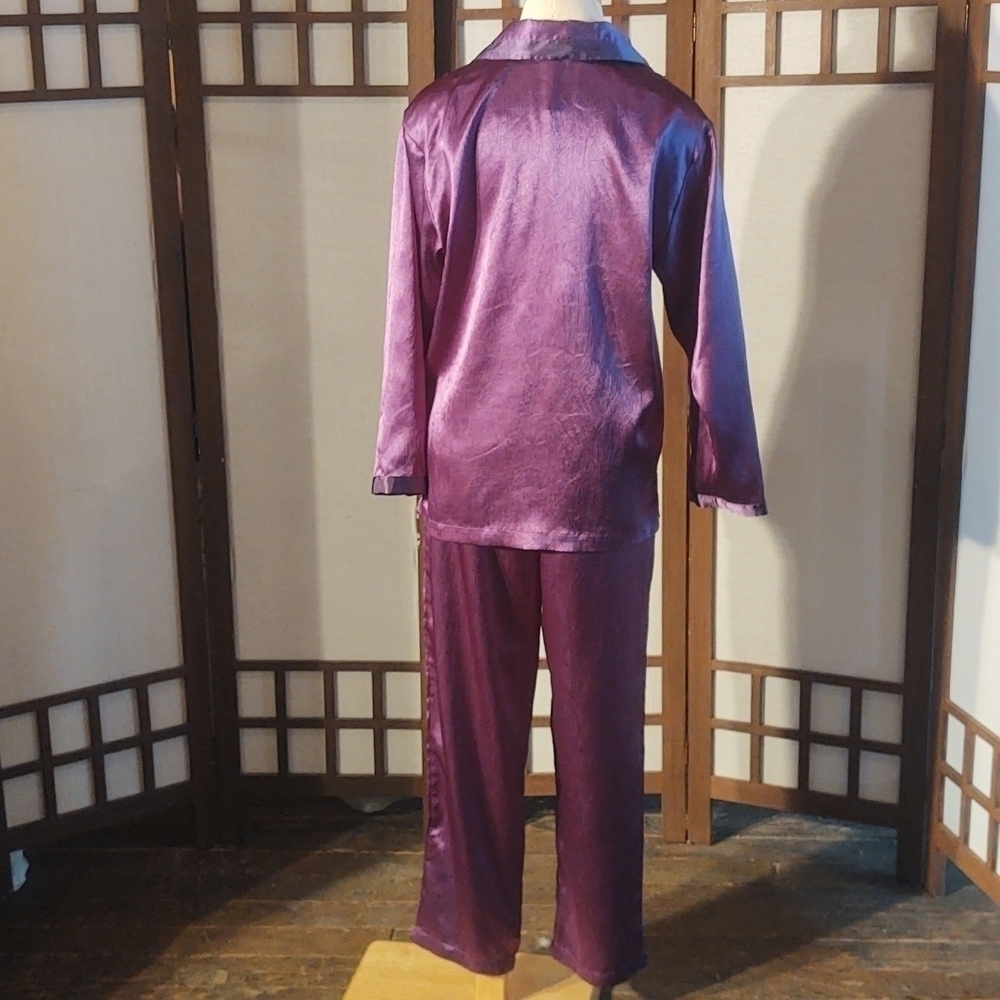 Vintage Victoria's Secret Gold Crown Label Purple Pajama Set Sz S - Picture 11 of 13